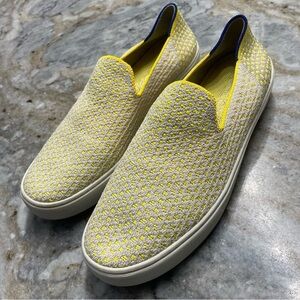 Rothy's The Original Slip On Sneaker in Sunshine Honeycomb Women’s 9.5